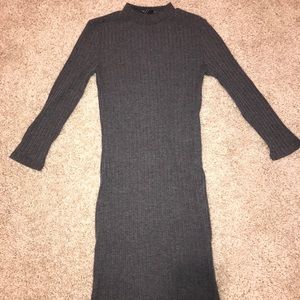 Mock Neck Long Sleeve Dress